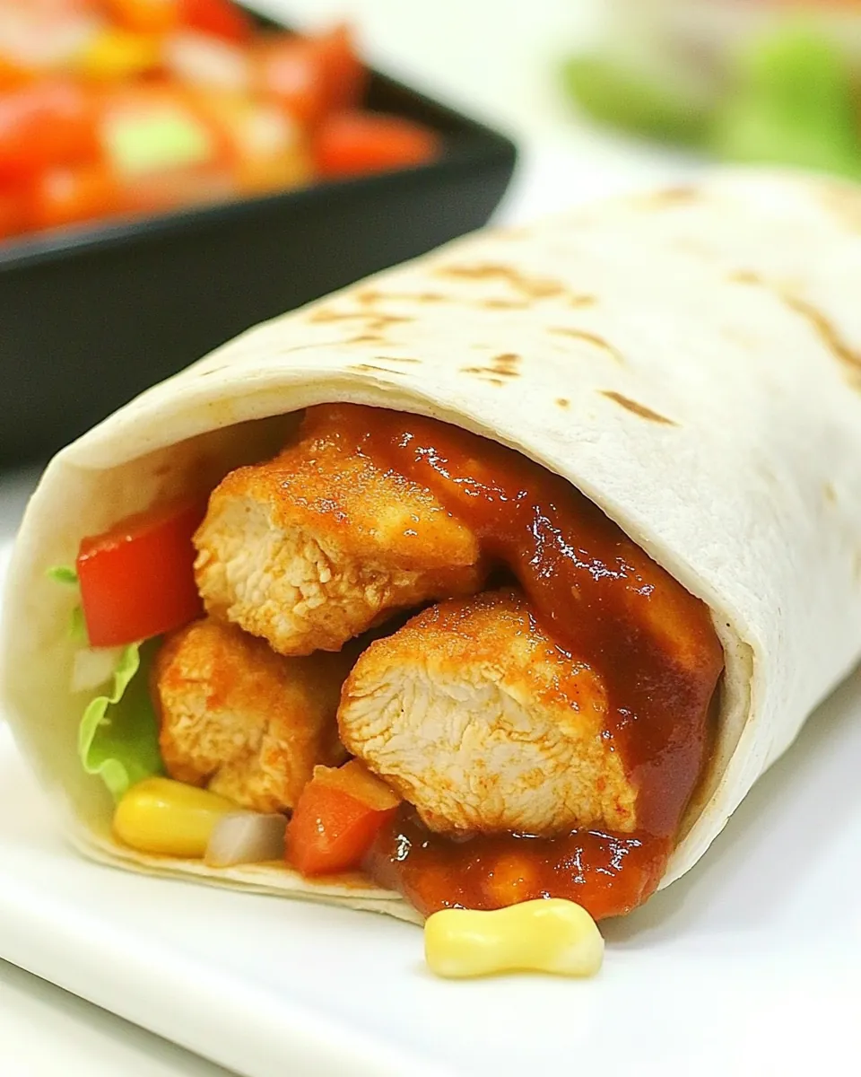 McDonald’s CopyCat Sweet Chili Chicken Wrap