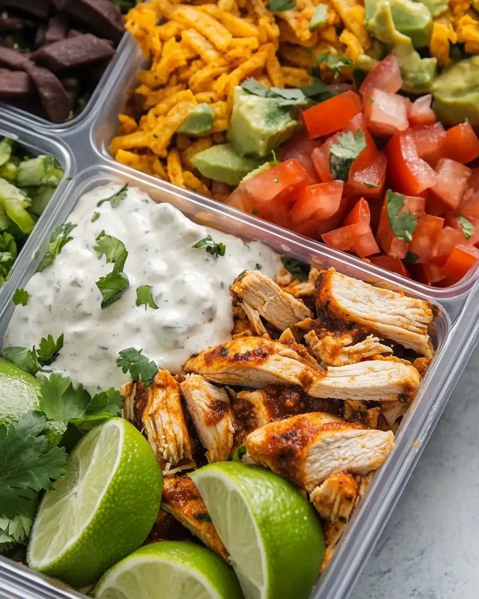 Meal Prep Chicken Burrito Bowls