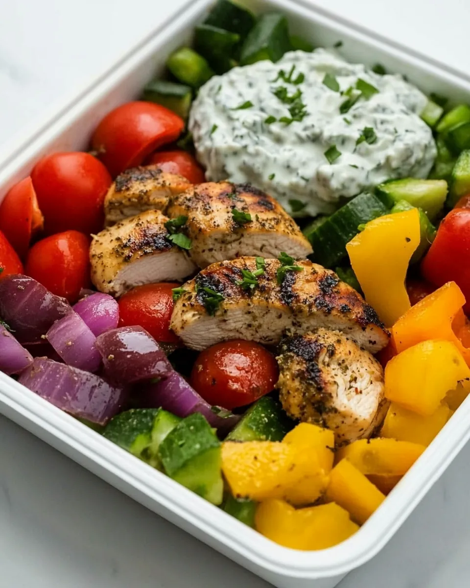 Meal Prep Greek Chicken and Veggies