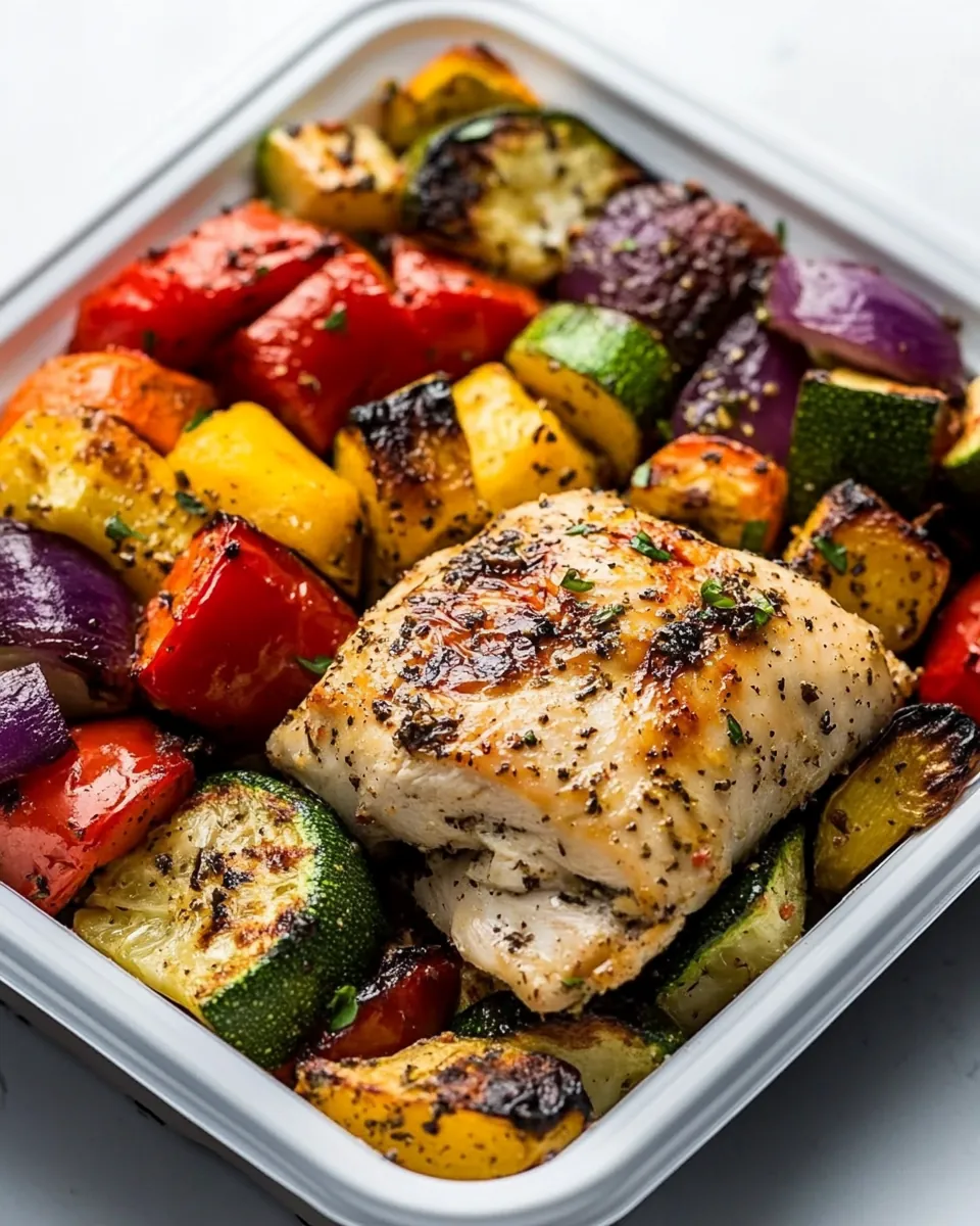 Healthy Roasted Chicken and Veggies