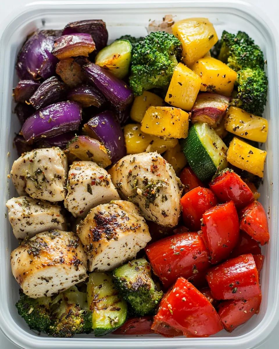 Healthy Roasted Chicken and Veggies