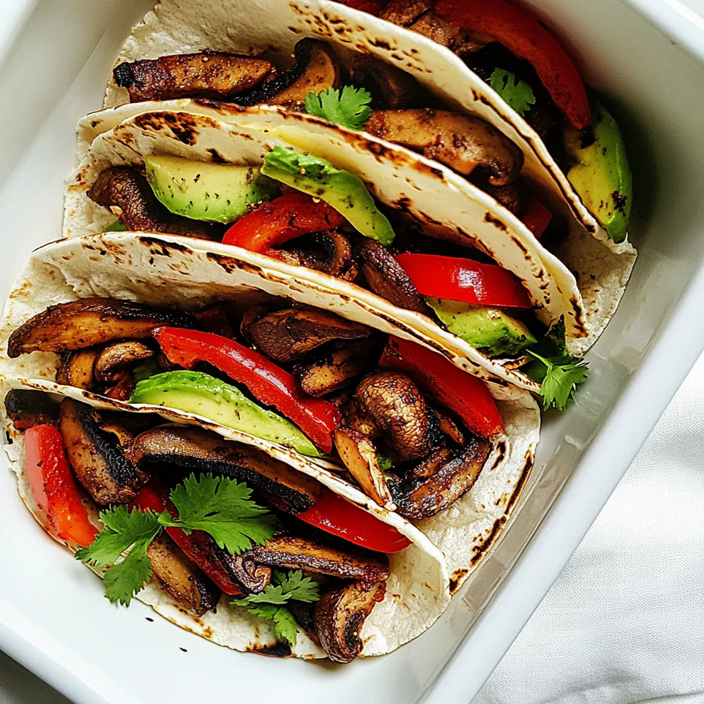 Meatless Chipotle Mushroom Tacos