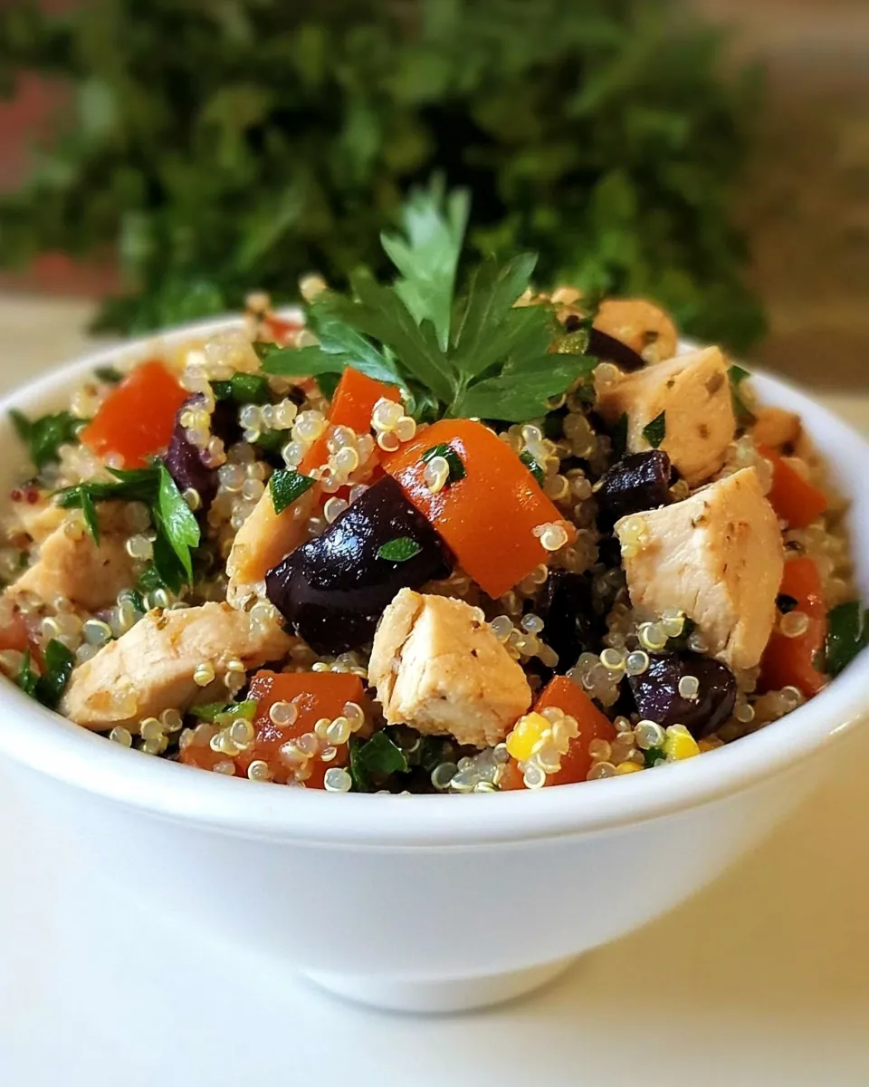 Mediterranean Chicken Quinoa Salad