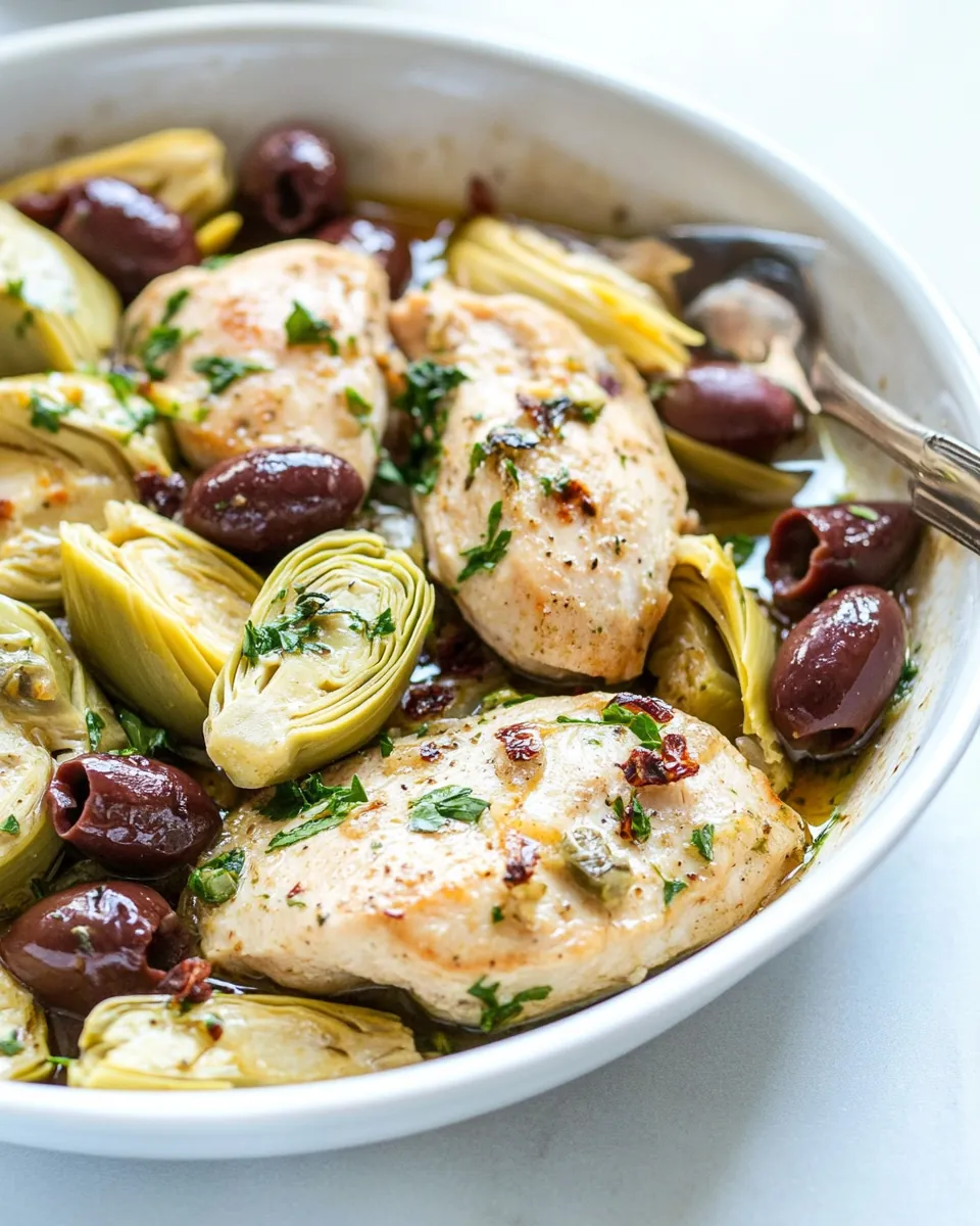 Mediterranean Lemon Garlic Chicken