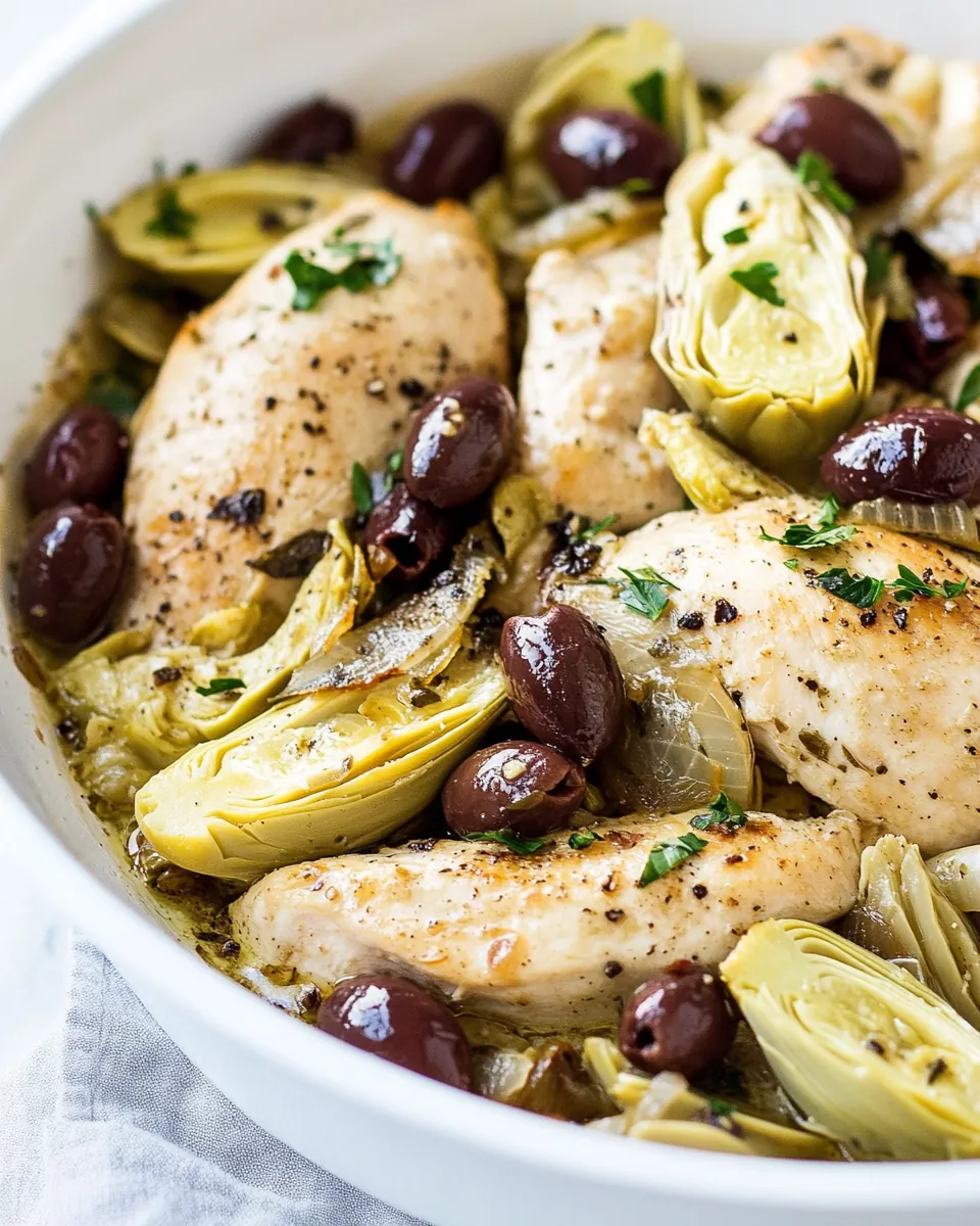 Mediterranean Lemon Garlic Chicken