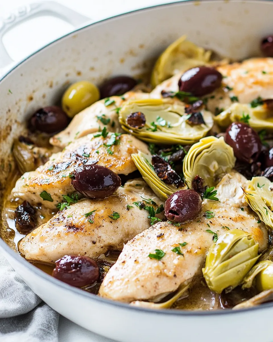 Mediterranean Lemon Garlic Chicken