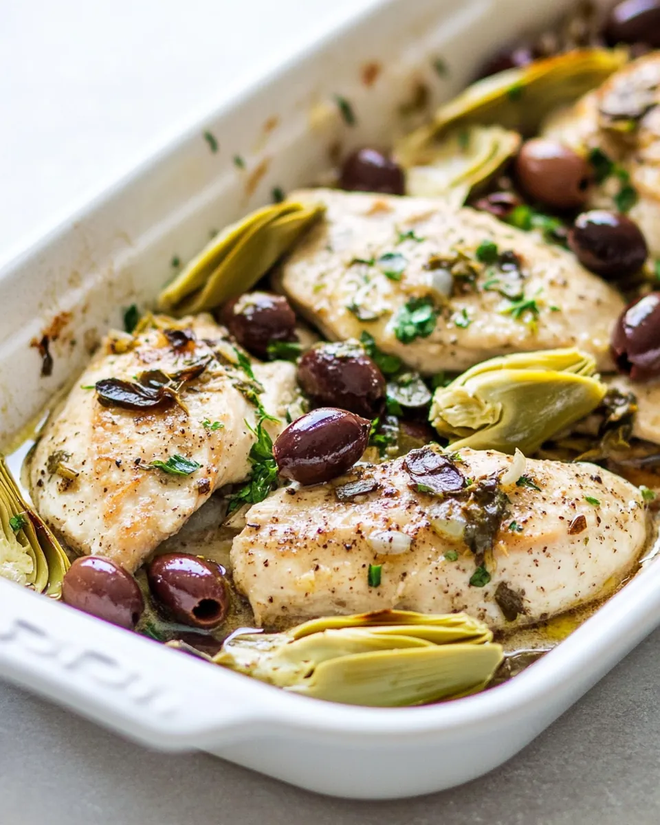 Mediterranean Lemon Garlic Chicken