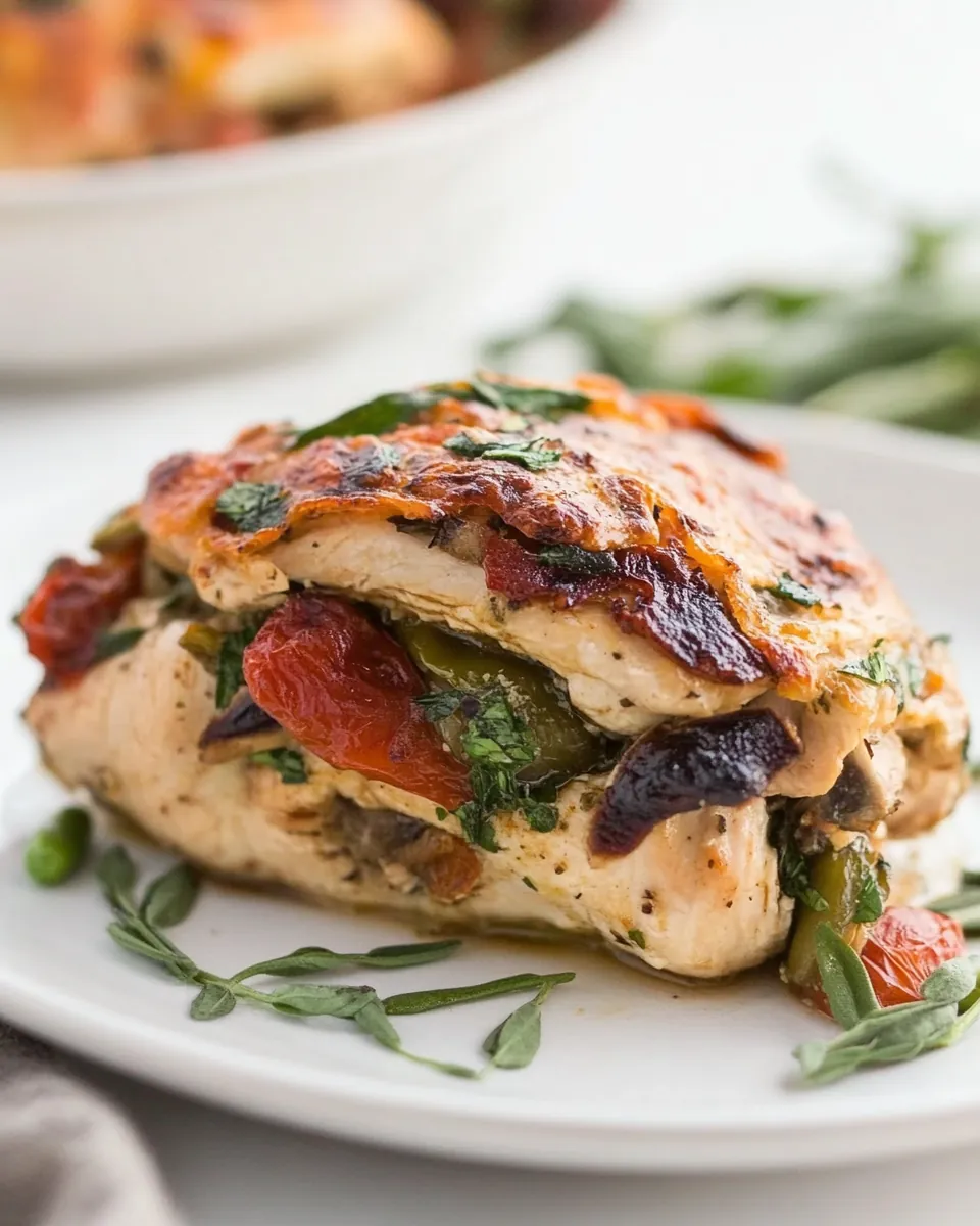 Mediterranean Stuffed Chicken
