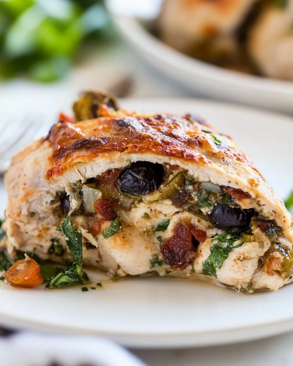 Mediterranean Stuffed Chicken