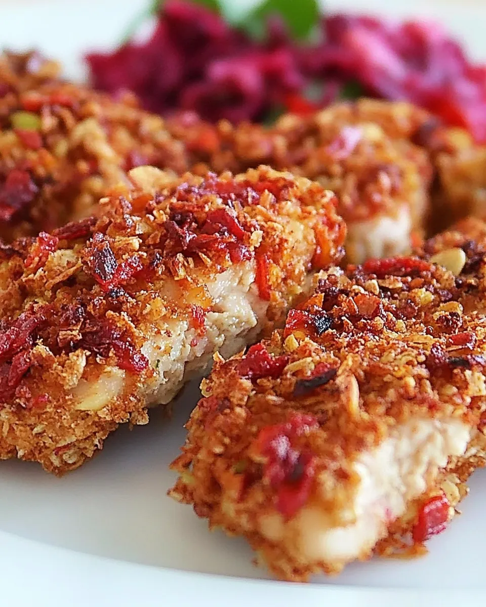 Mediterranean Vegetable Chip Crusted Chicken