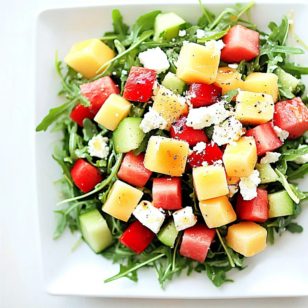 Melon Arugula Salad