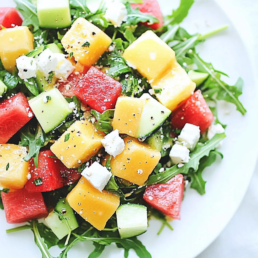 Melon Arugula Salad