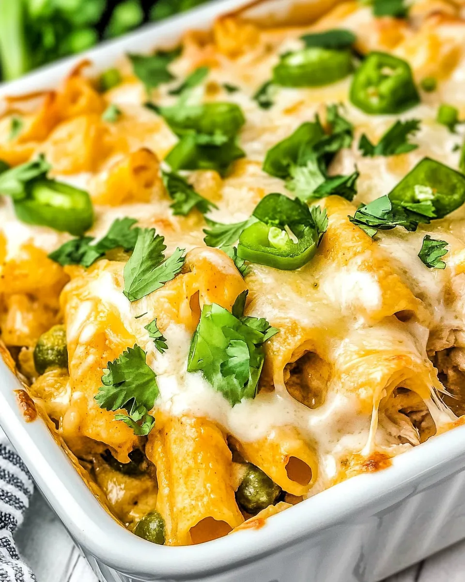 Mexican Chicken Alfredo Casserole