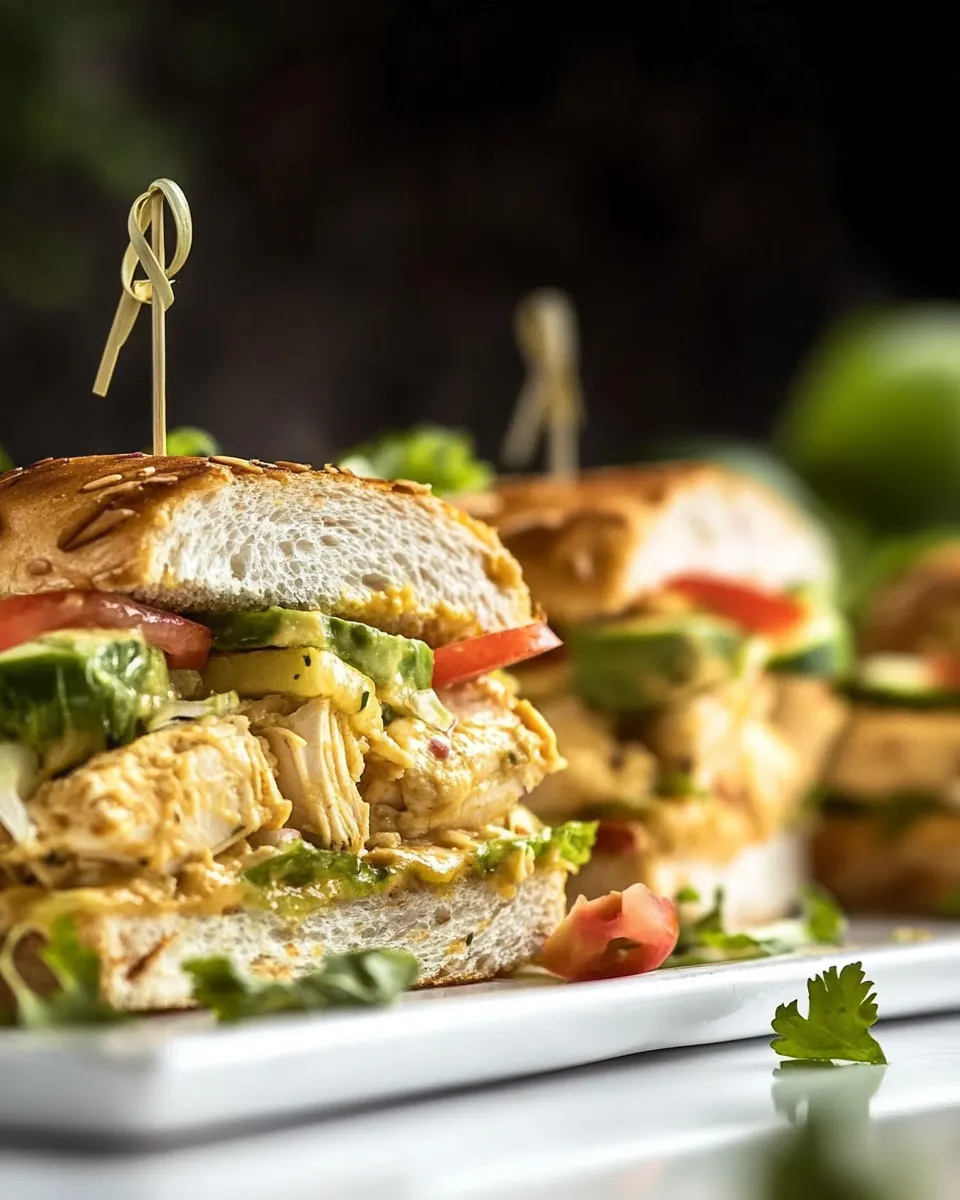 Mexican Chicken Salad Sandwiches