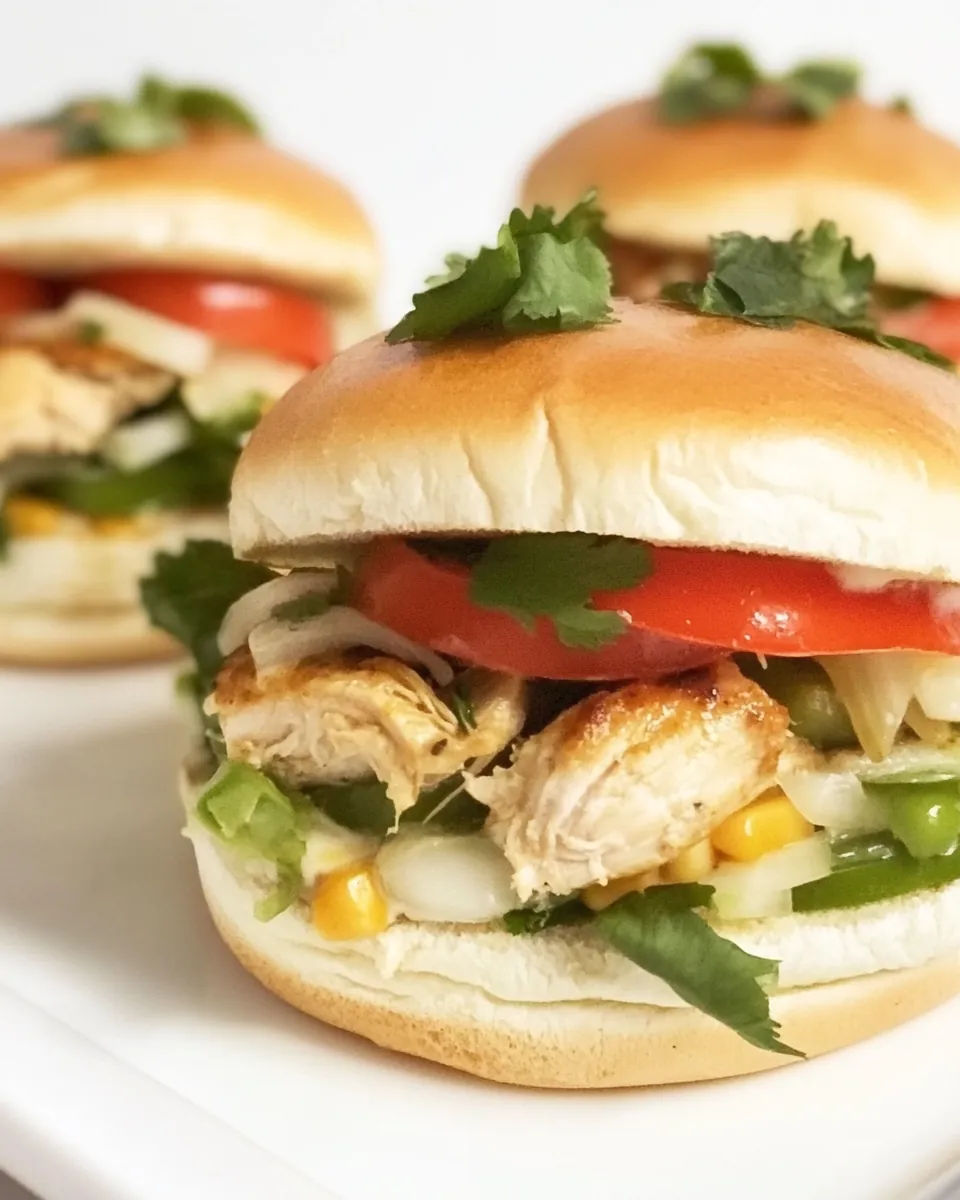 Mexican Chicken Sliders