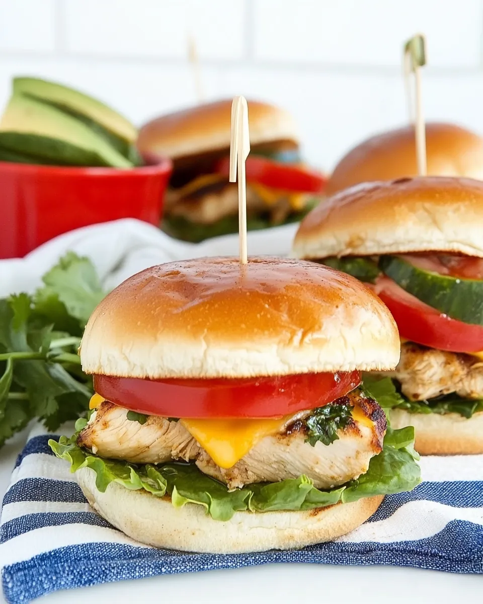 Mexican Chicken Sliders