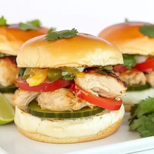 Mexican Chicken Sliders
