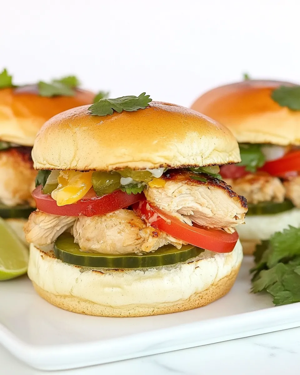 Mexican Chicken Sliders