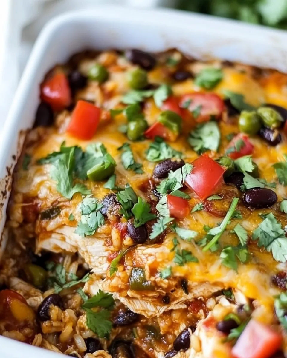 Mexican Chicken and Rice Bake