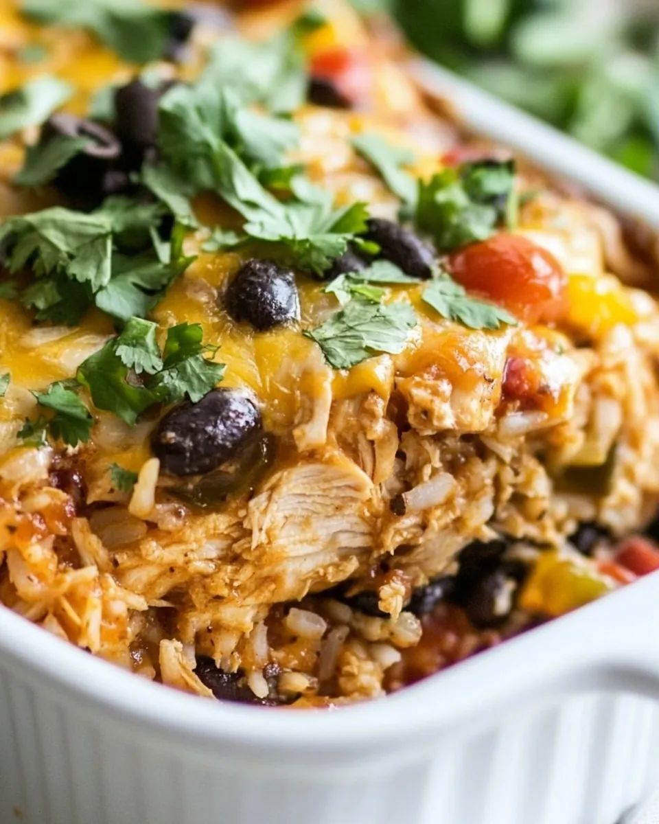 Mexican Chicken and Rice Bake