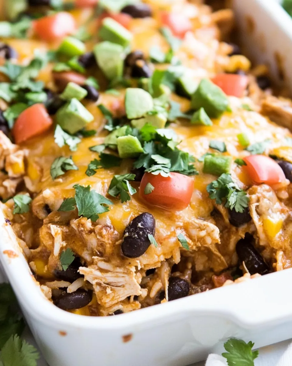 Mexican Chicken and Rice Bake