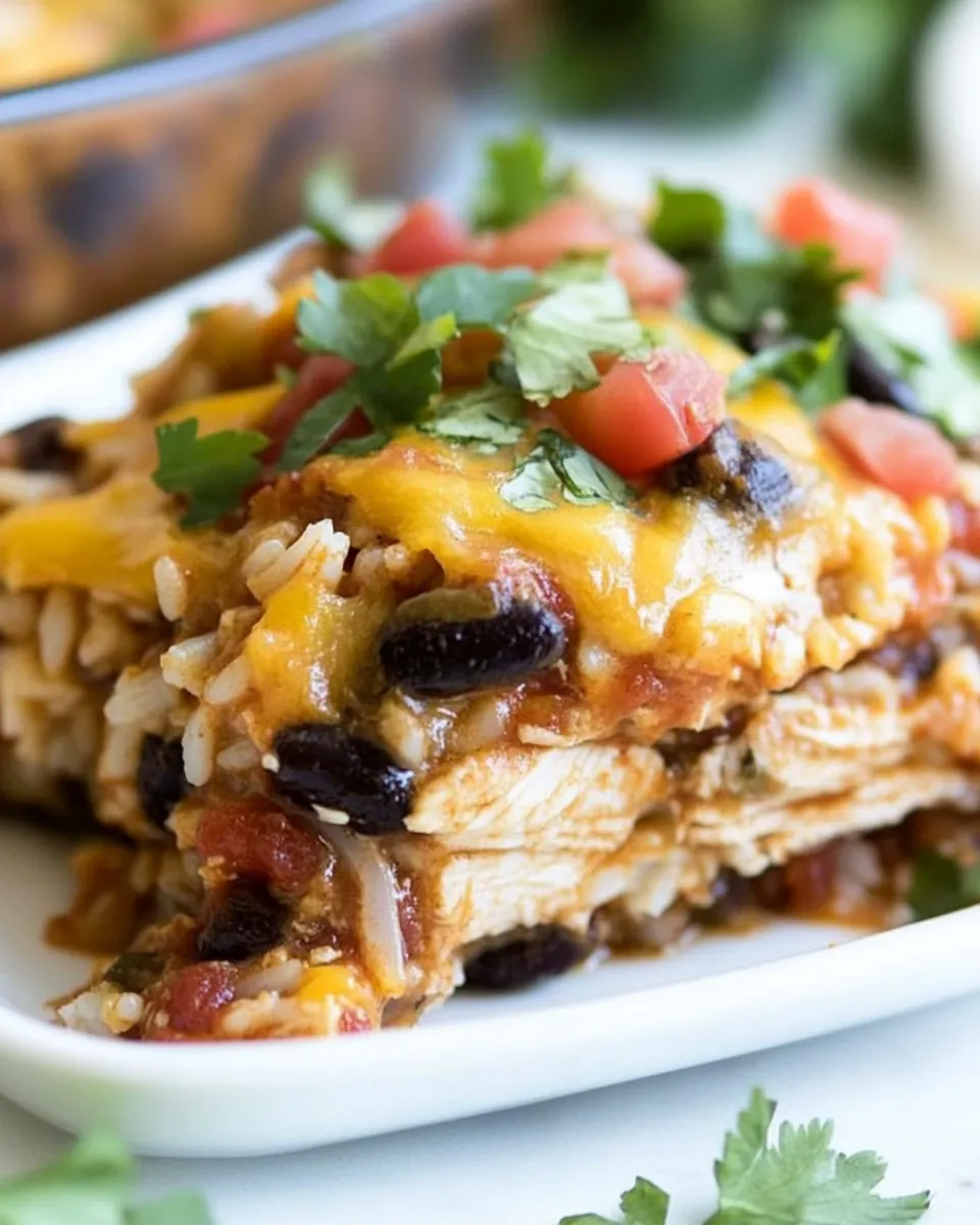 Mexican Chicken and Rice Bake