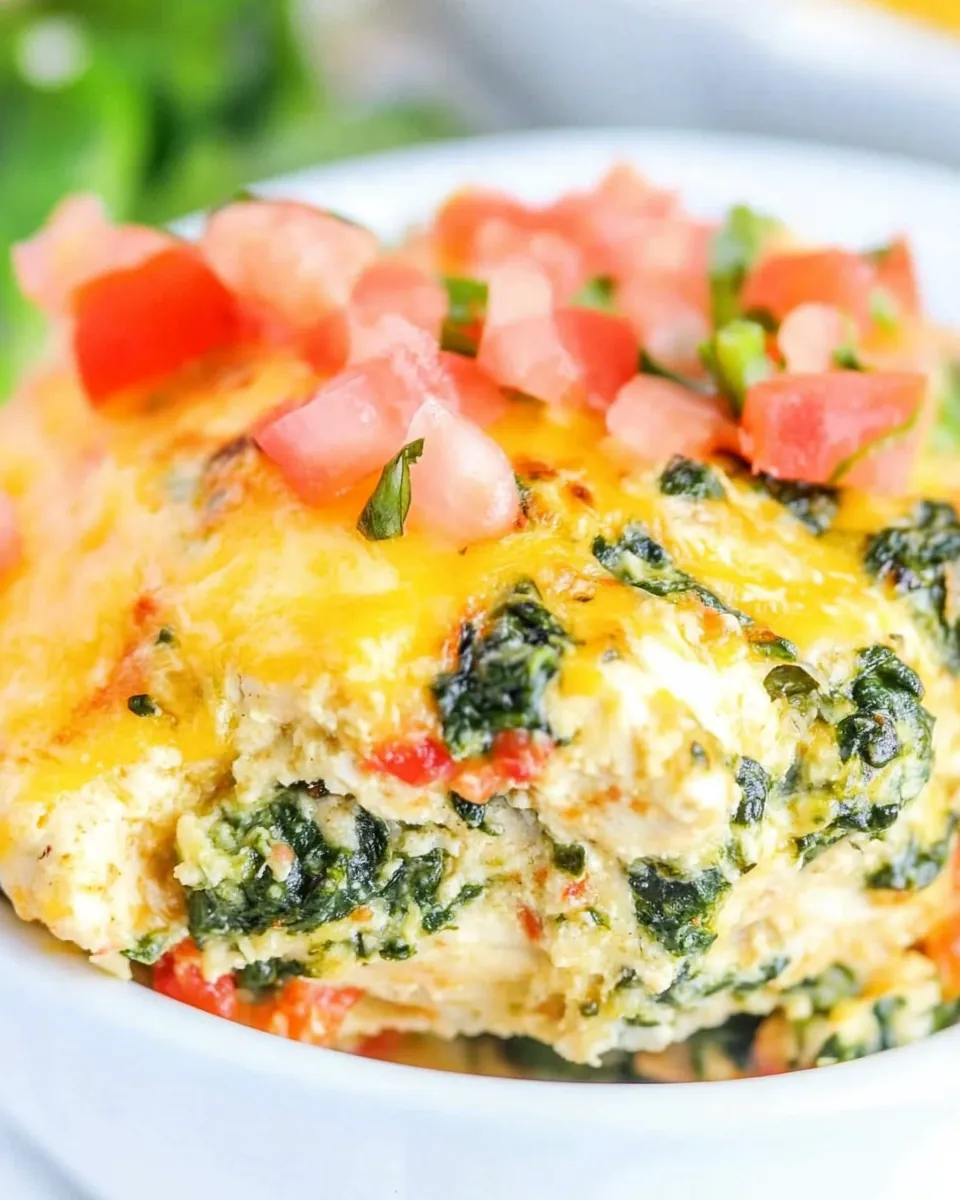 Mexican Spinach Chicken Bake