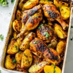 Middle Eastern Roasted Chicken Potatoes