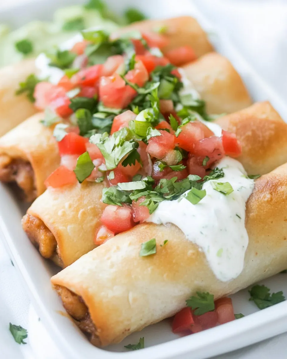 Mini Chicken Chimichangas