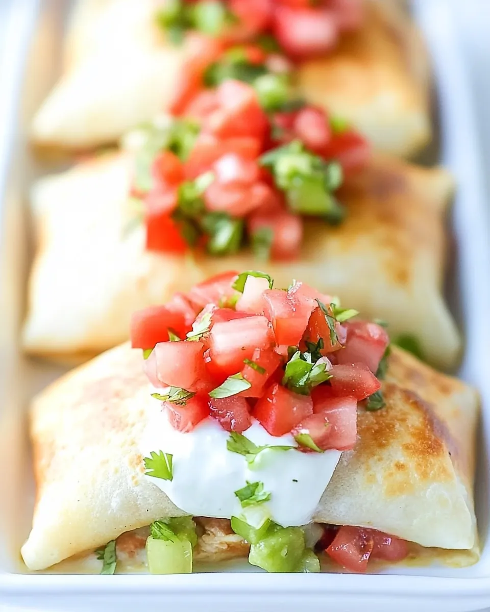 Mini Chicken Chimichangas