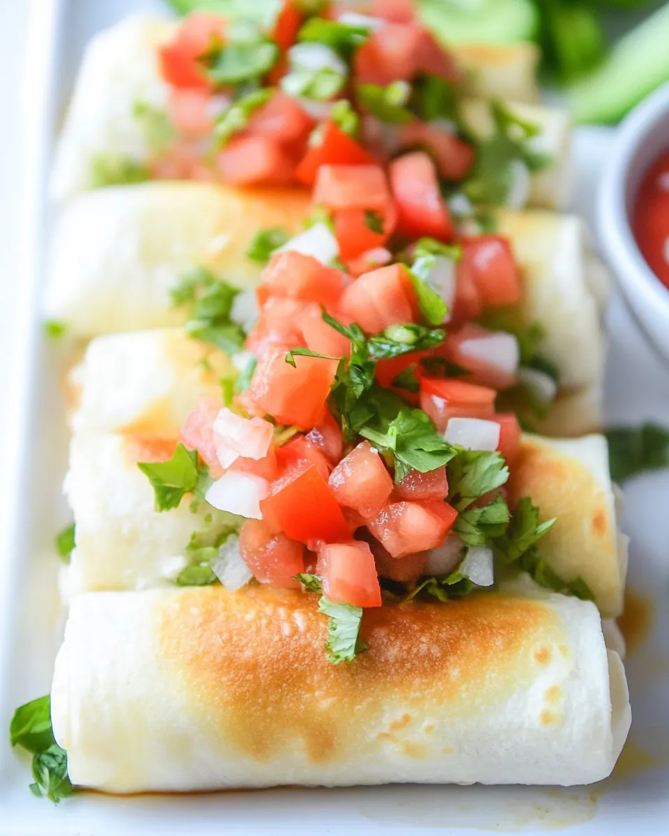 Mini Chicken Chimichangas