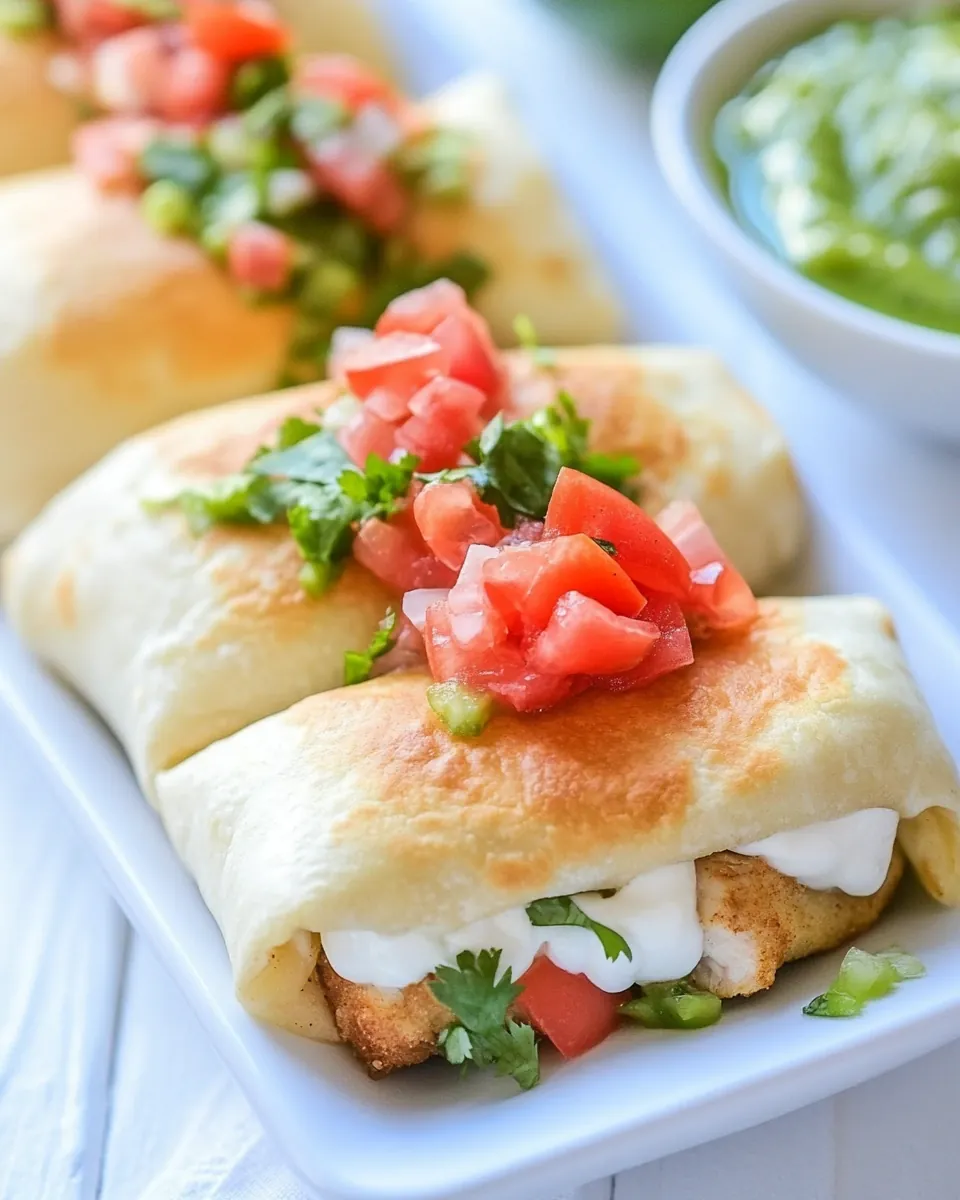 Mini Chicken Chimichangas