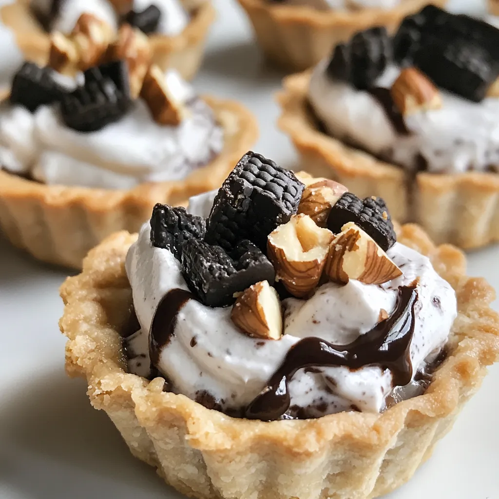 Mini Cookies and Cream Hazelnut Pies