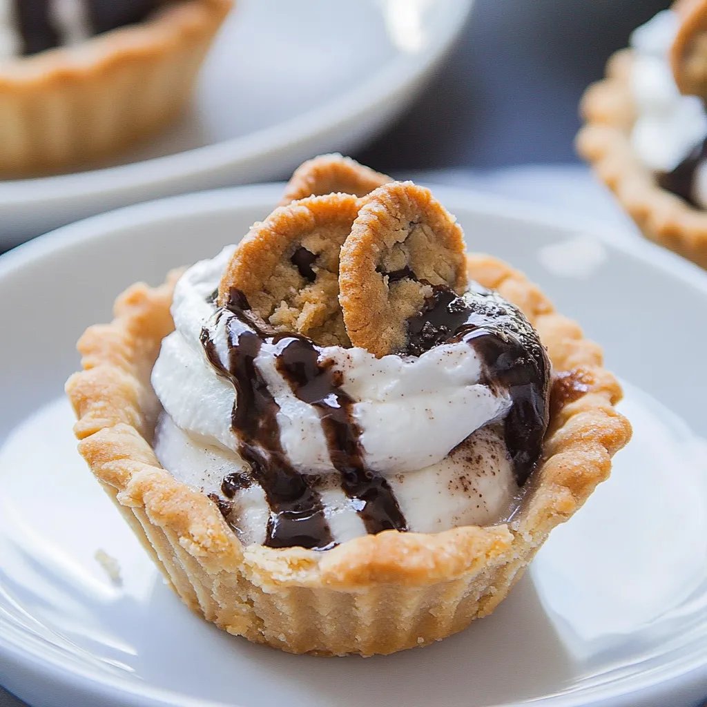 Mini Cookies and Cream Hazelnut Pies
