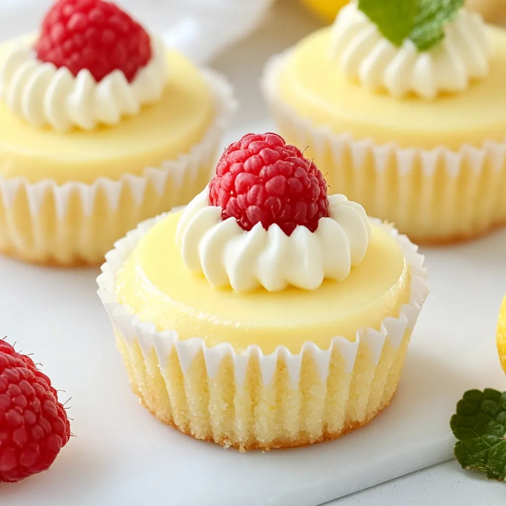 Mini Lemon Cheesecakes