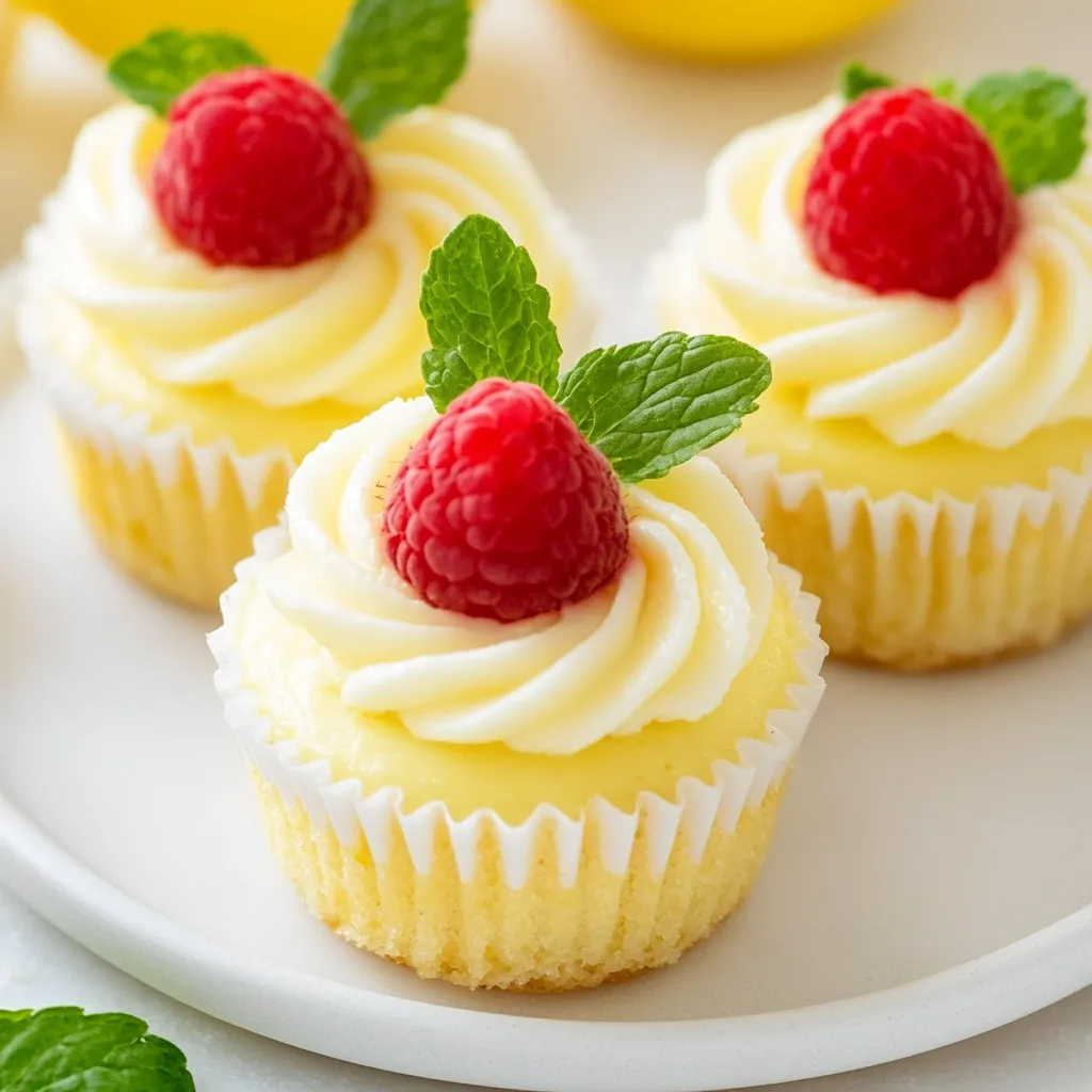Mini Lemon Cheesecakes