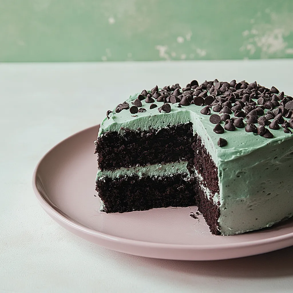 Mint Chocolate Chip Cake
