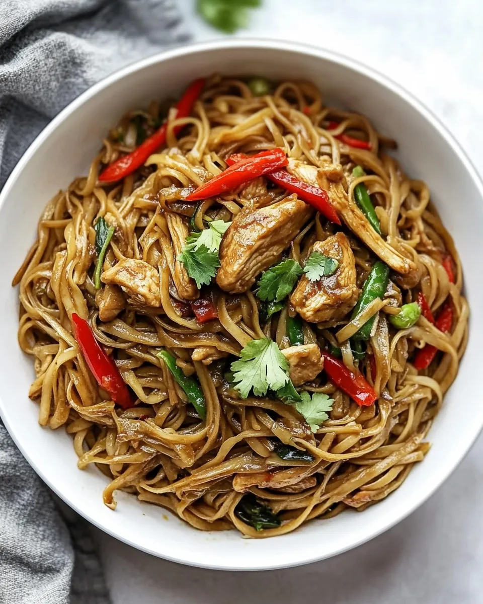 Mongolian Chicken Noodles