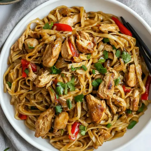 Mongolian Chicken Noodles