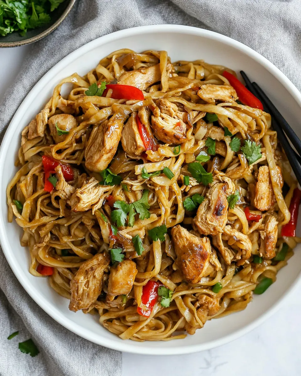 Mongolian Chicken Noodles