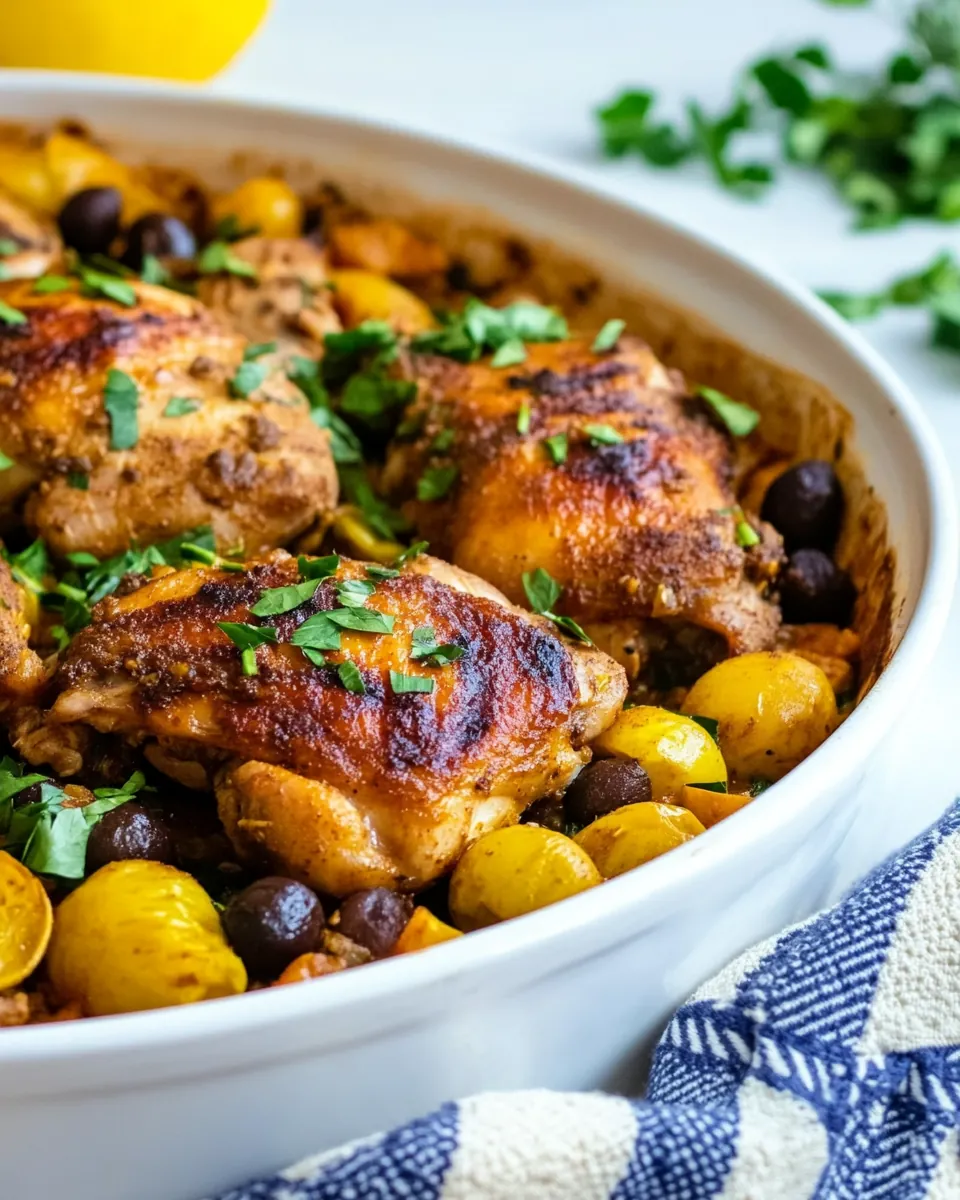 Moroccan Chicken Thighs