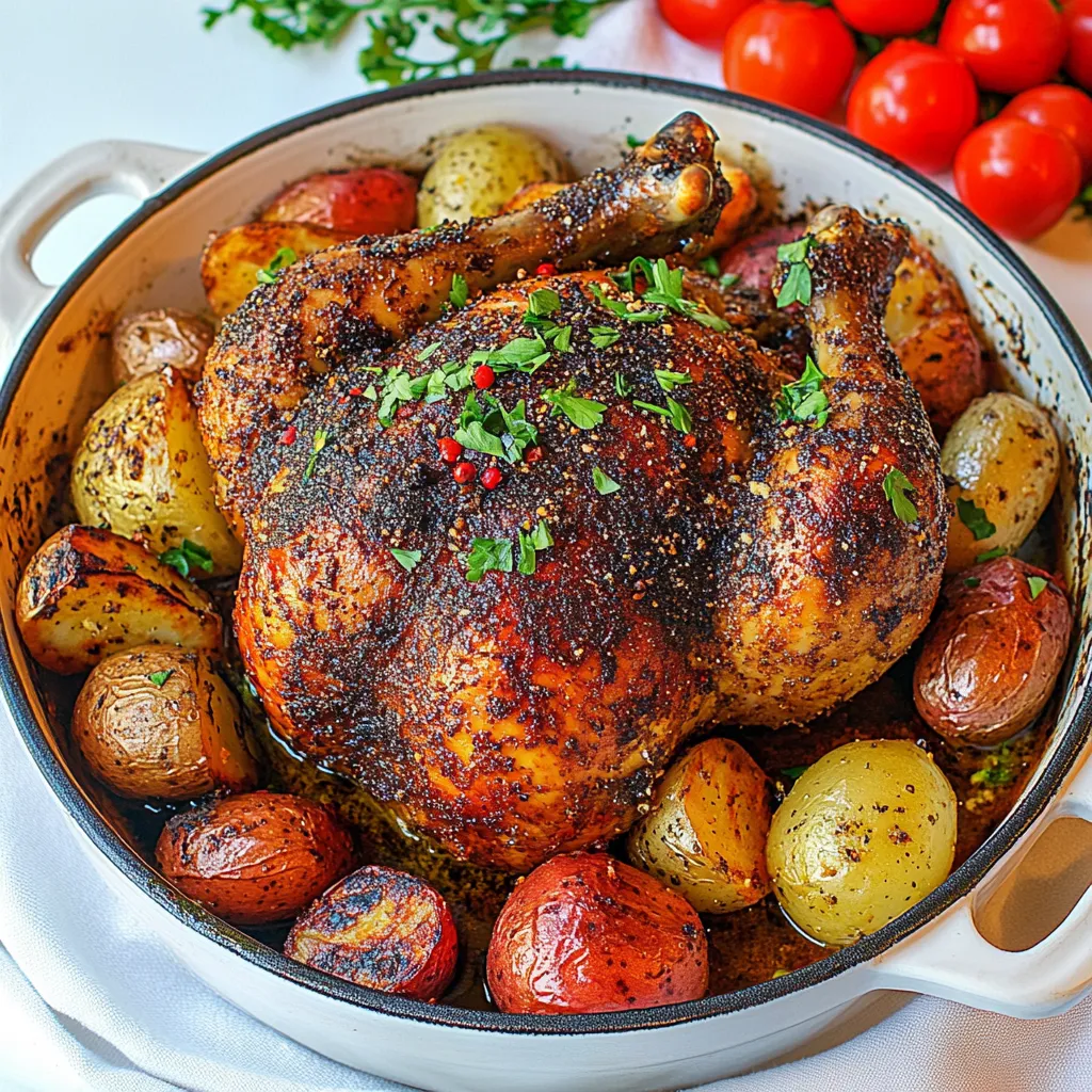 Moroccan Roast Chicken and Potatoes