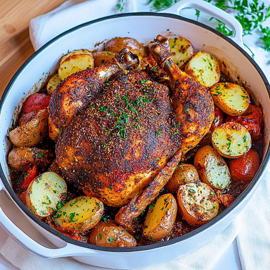Moroccan Roast Chicken and Potatoes