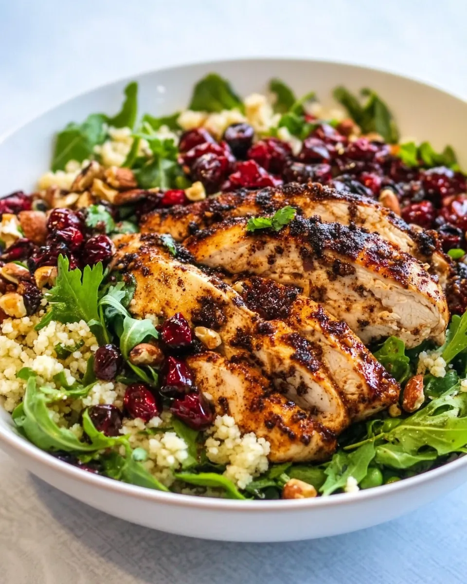Moroccan Spiced Chicken Couscous Salad Bowl