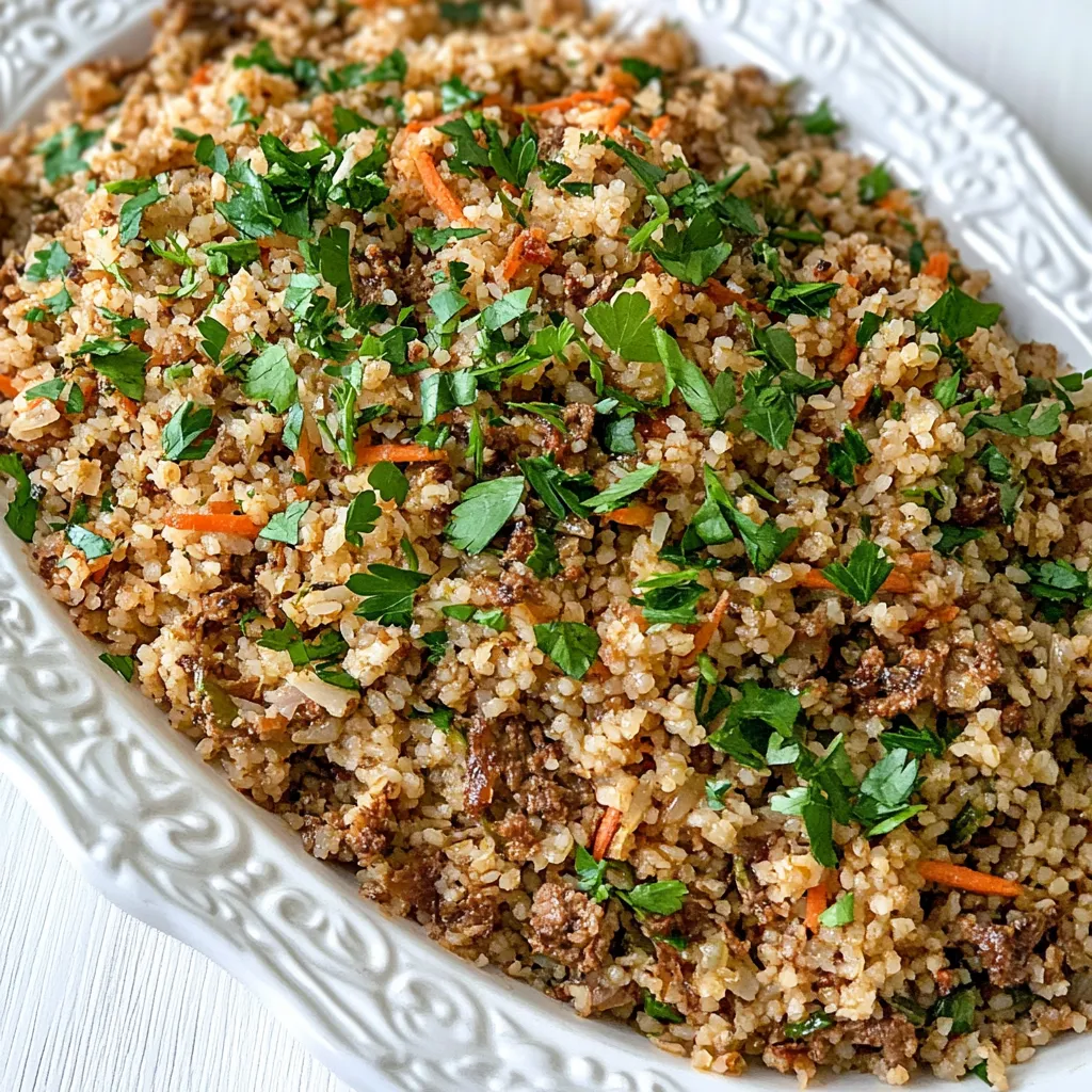 Mujadara With Bulgur