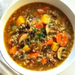 Mushroom Quinoa Soup