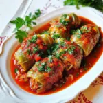 Mushroom Stuffed Cabbage Rolls