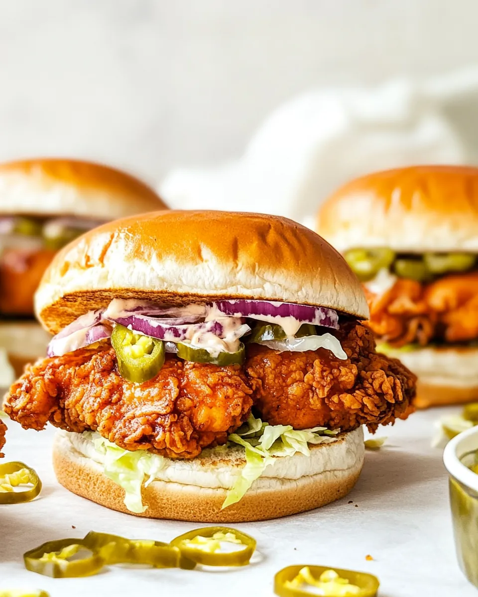 Nashville Hot Chicken Sandwiches
