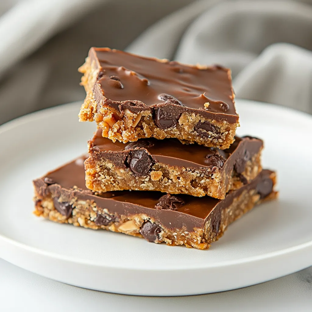 No Bake Cookie Dough Protein Bars