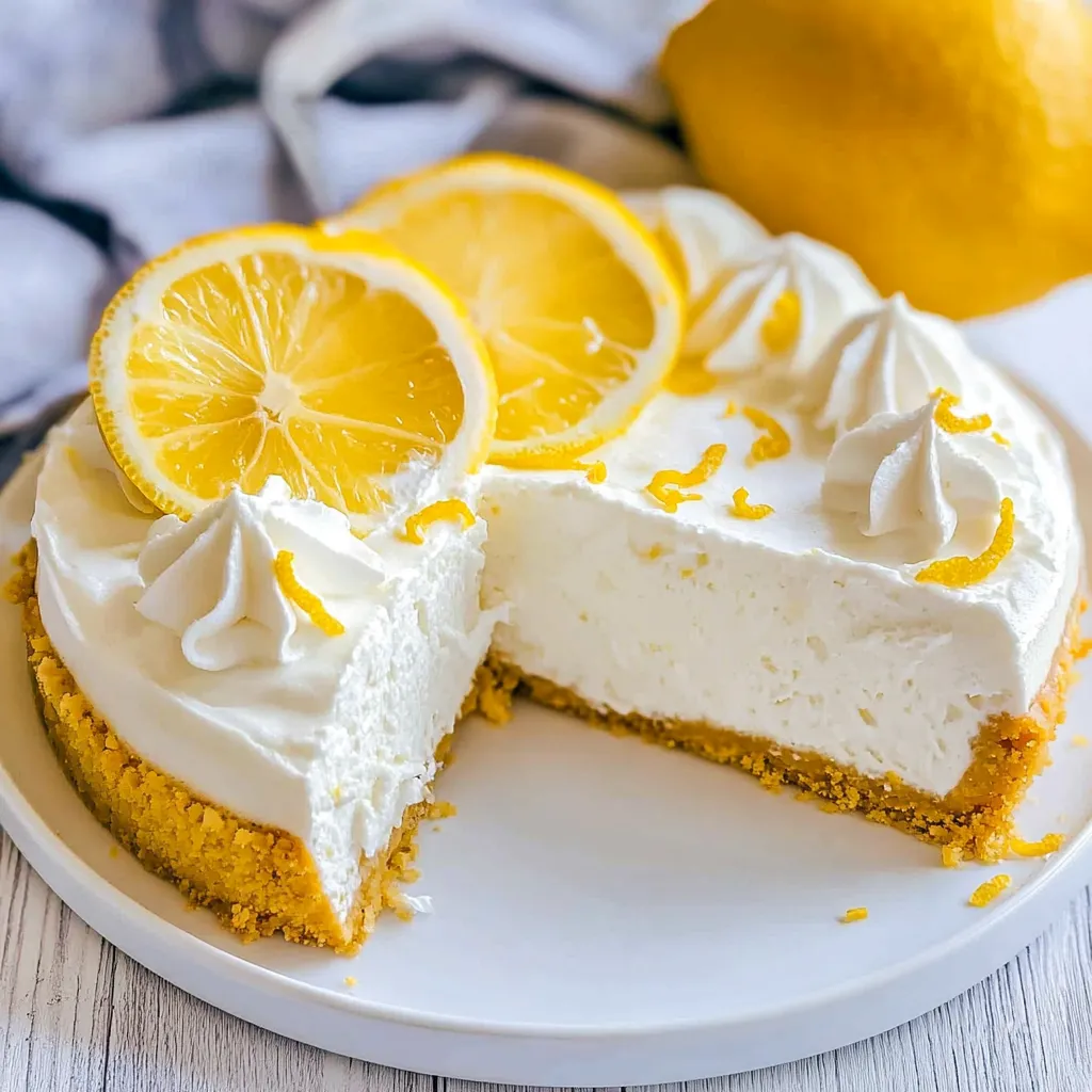 No Bake Lemon Cheesecake